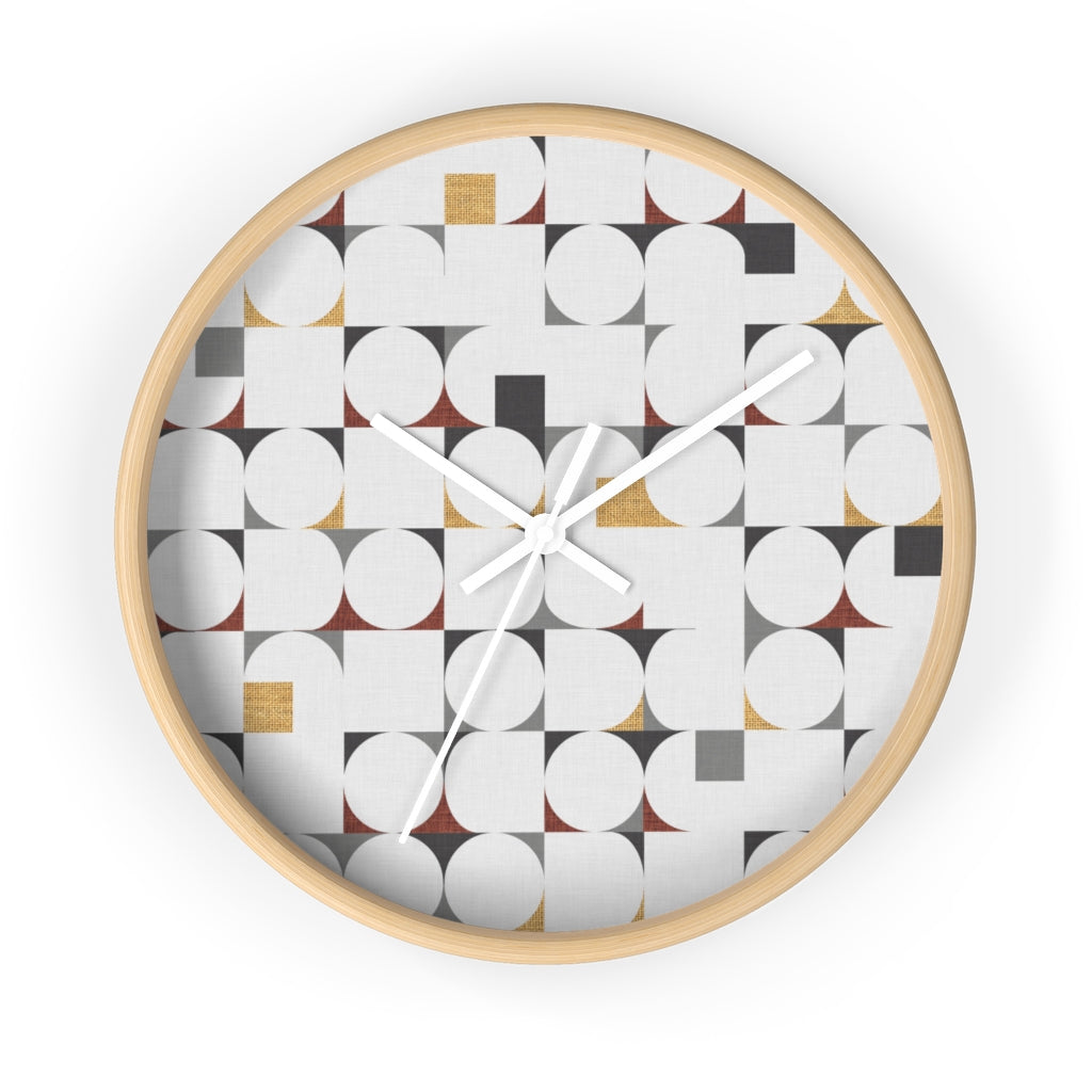 Cooper Mid Century Modern Wall Clock in Gray