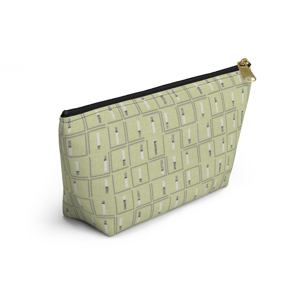 Pencil to Paper Accessory Pouch w T-bottom in Green