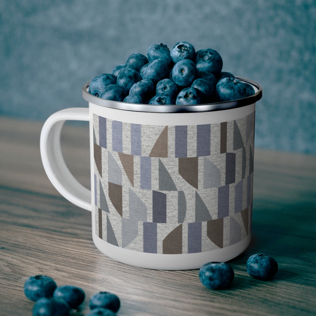 Frequency Code Enamel Mug in Blue