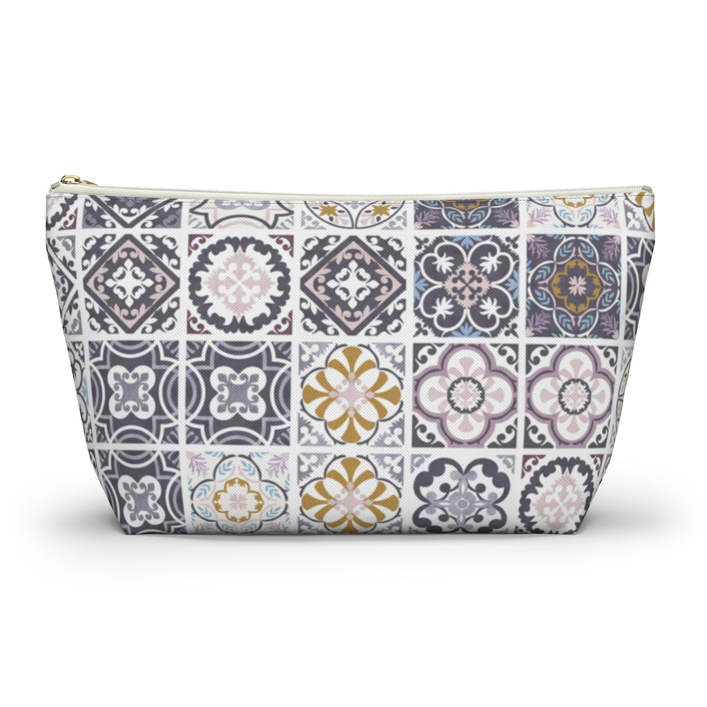 Seville Square Accessory Pouch w T-bottom in Purple
