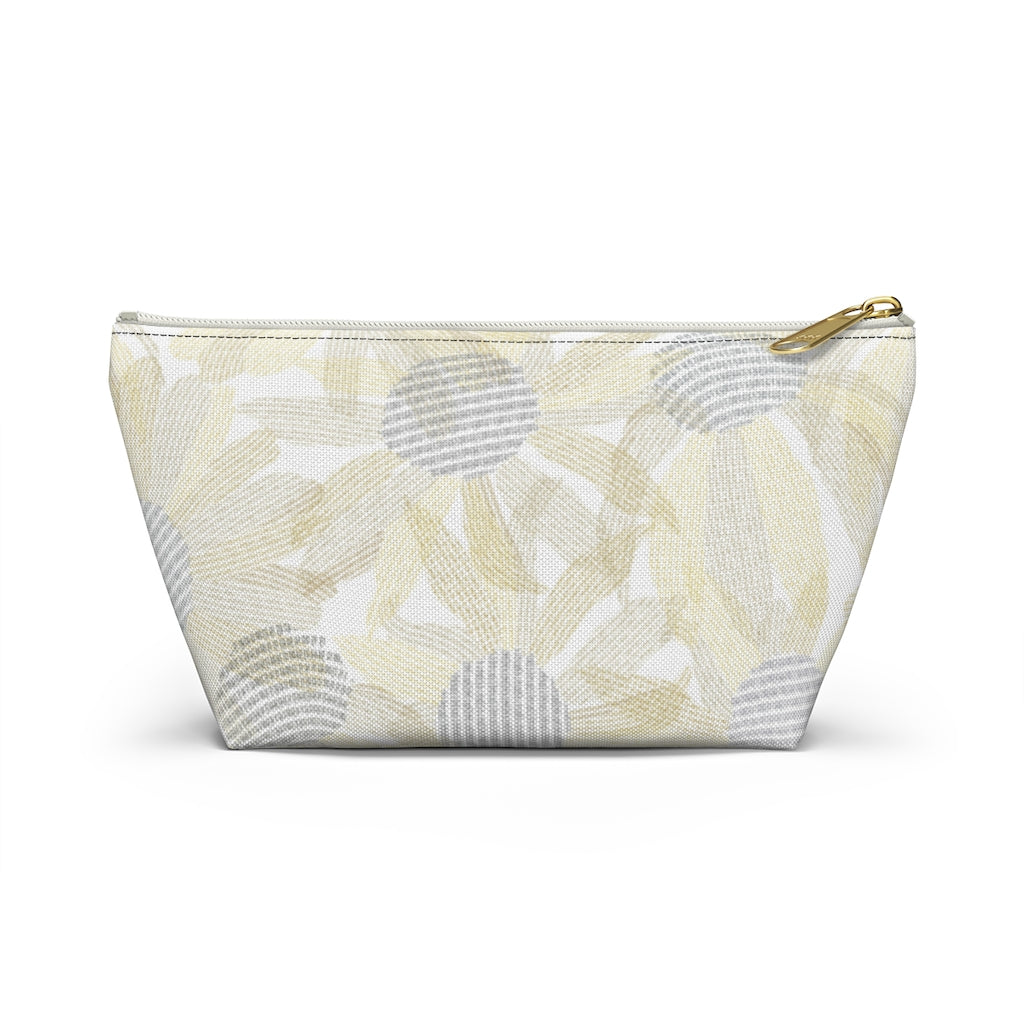 Daisy Chain Code Accessory Pouch w T-bottom in Yellow