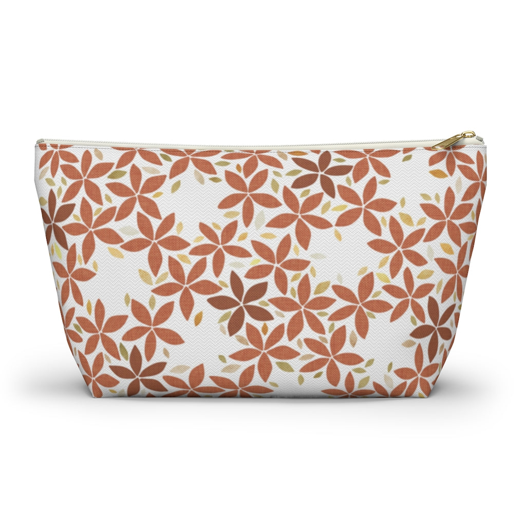Snowbell Accessory Pouch w T-bottom in Coral