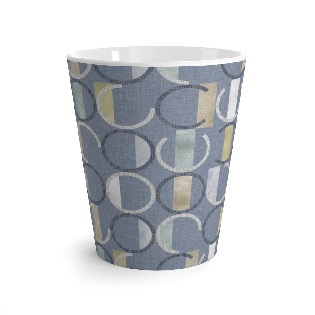 Journey Code Latte Mug in Blue