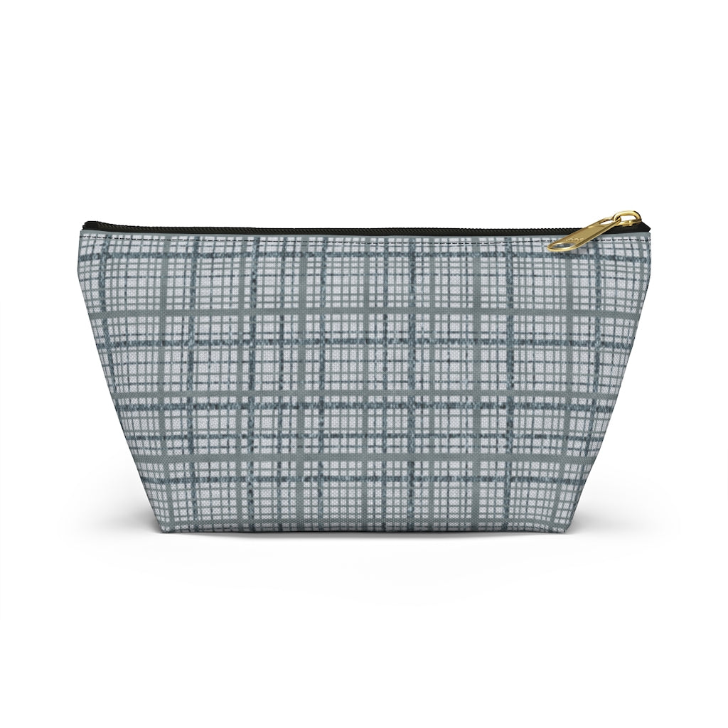 Rogers Tartan Accessory Pouch w T-bottom in Blue