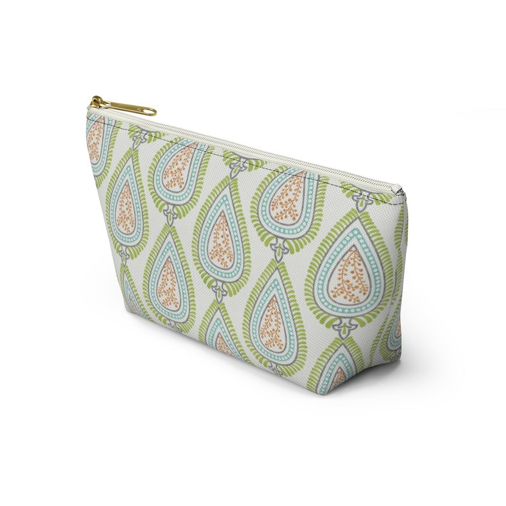 Teardrop Accessory Pouch w T-bottom in Green