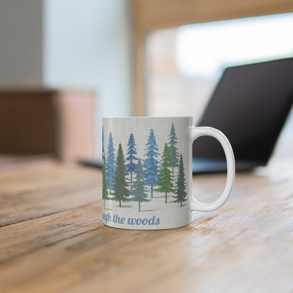 Through the Woods Mug in Blue