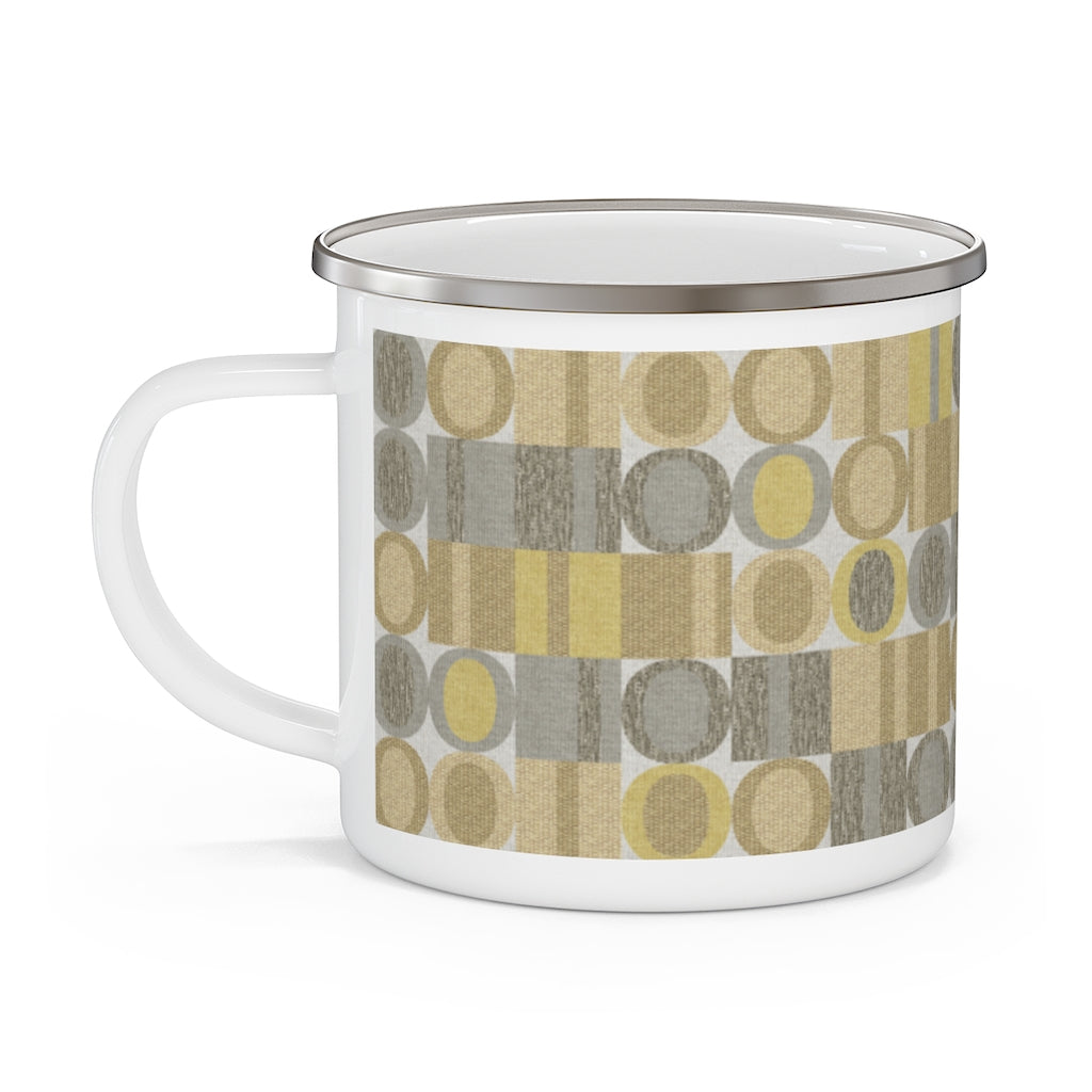 Five Languages Code Enamel Mug in Yellow