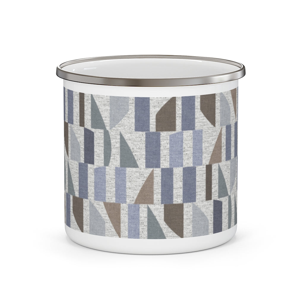 Frequency Code Enamel Mug in Blue