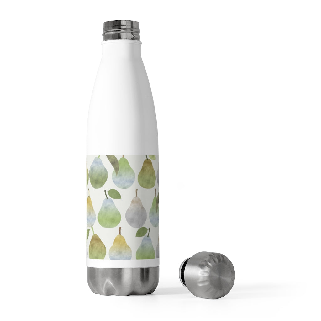 Watercolor Pears 20oz Insulated Bottle in Green