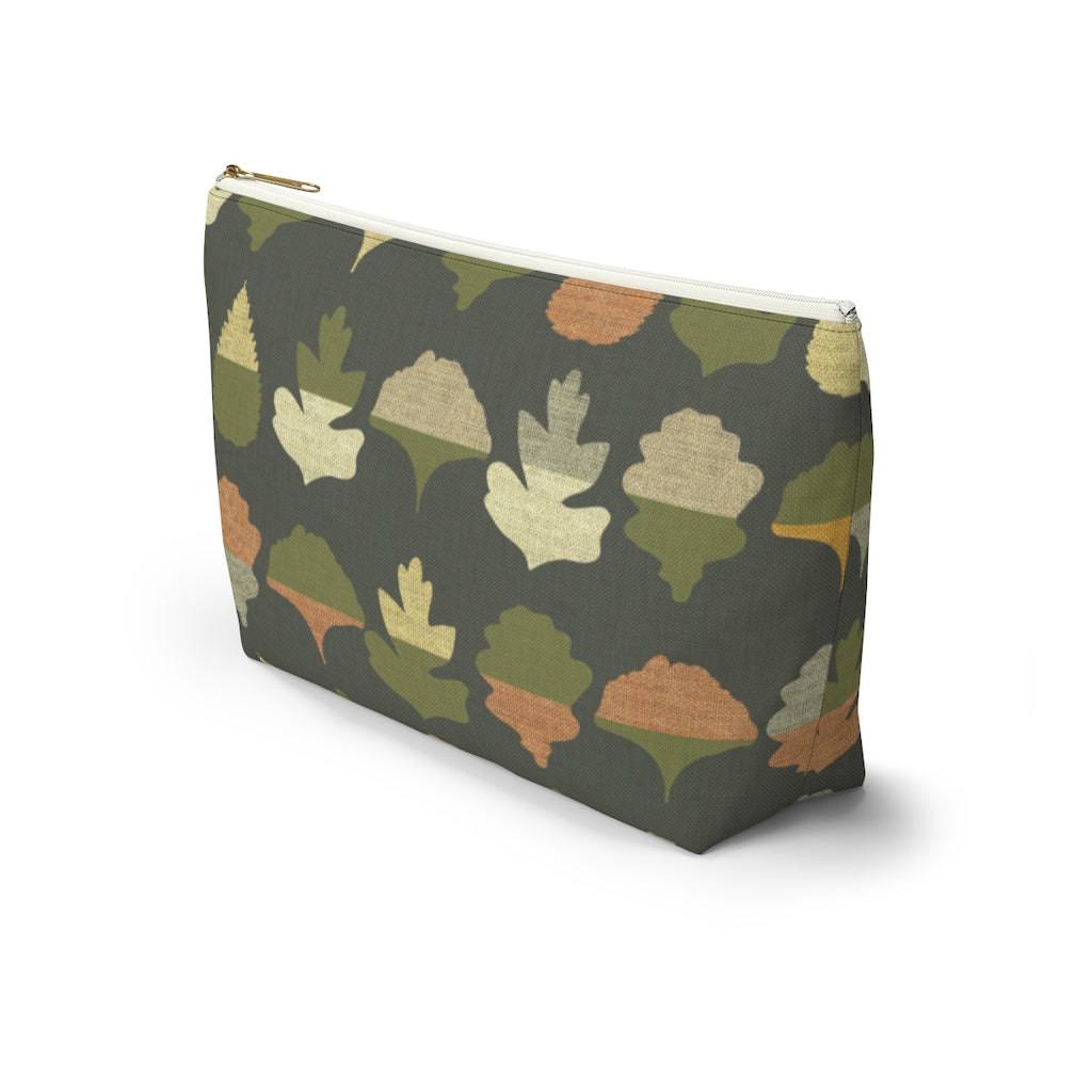 Frond Accessory Pouch w T-bottom in Green