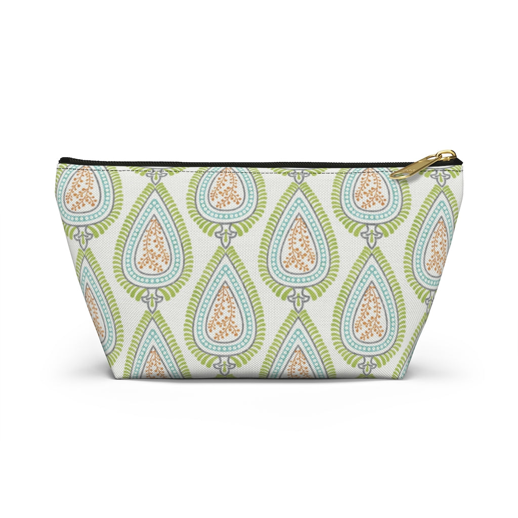 Teardrop Accessory Pouch w T-bottom in Green