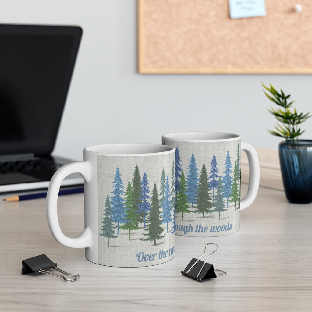 Through the Woods Mug in Blue