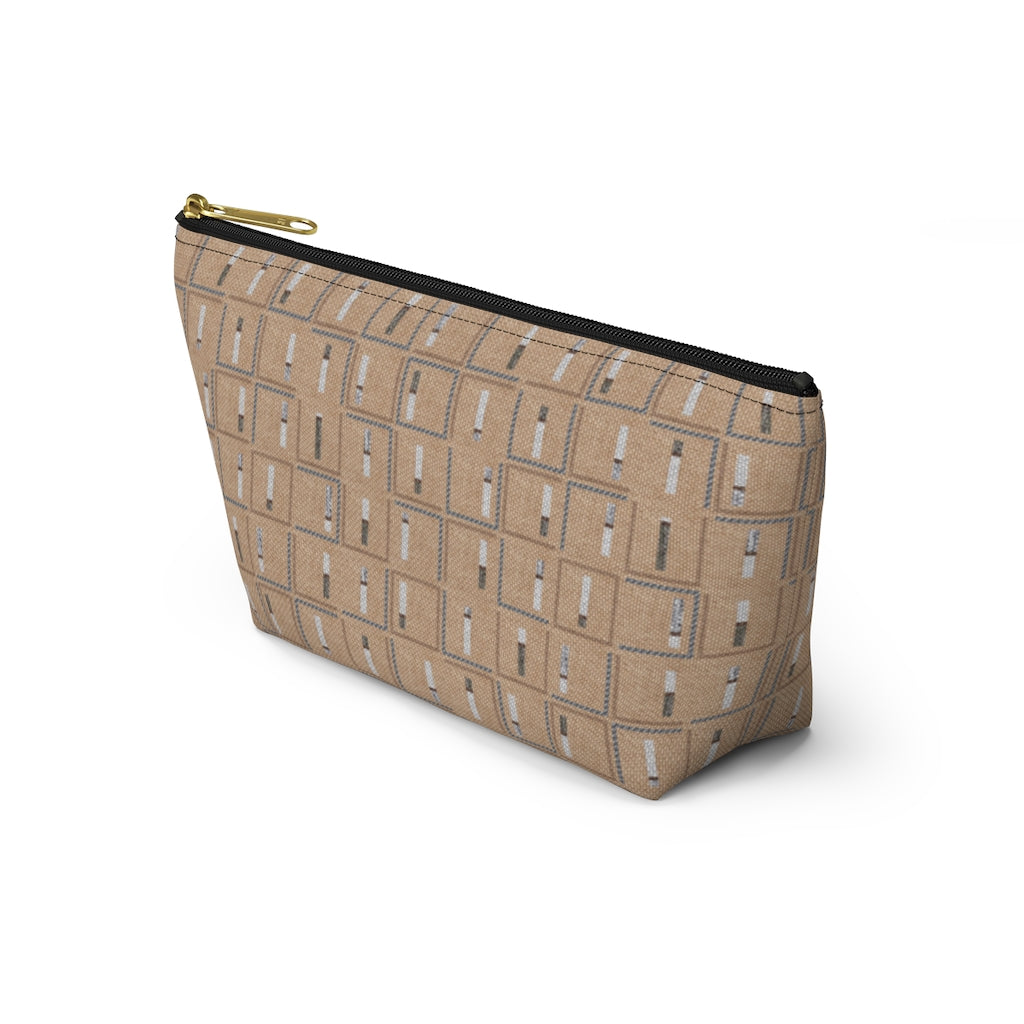 Pencil to Paper Accessory Pouch w T-bottom in Terracotta