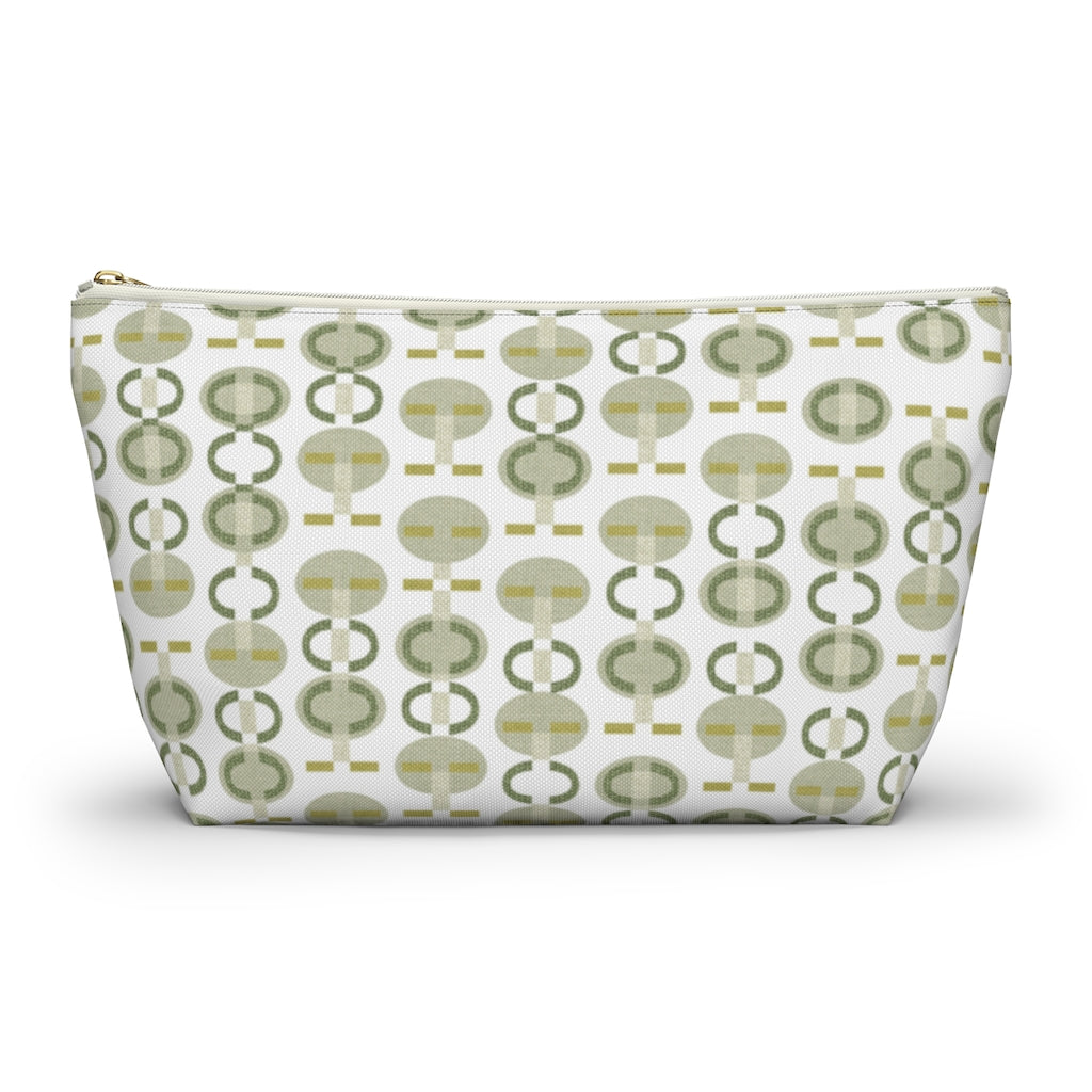 Telegraph Code Accessory Pouch w T-bottom in Green
