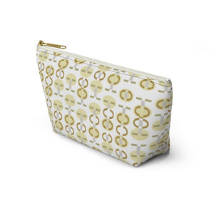 Telegraph Code Accessory Pouch w T-bottom in Yellow