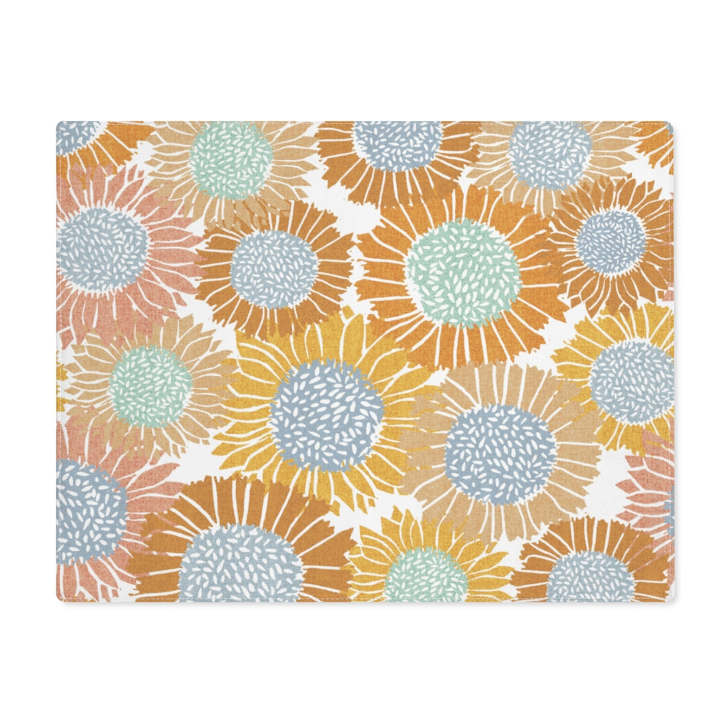 Sunflowers Placemat in Orange