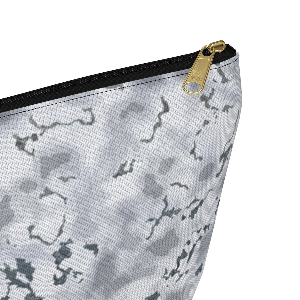 Carrara Marble Accessory Pouch w T-bottom in Gray