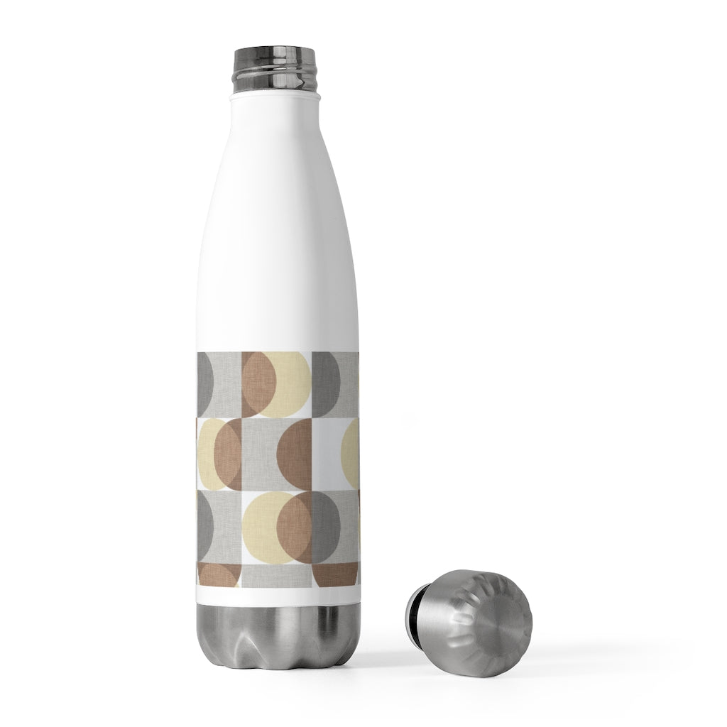 Semi Circle in Squares 20oz Insulated Bottle in Brown