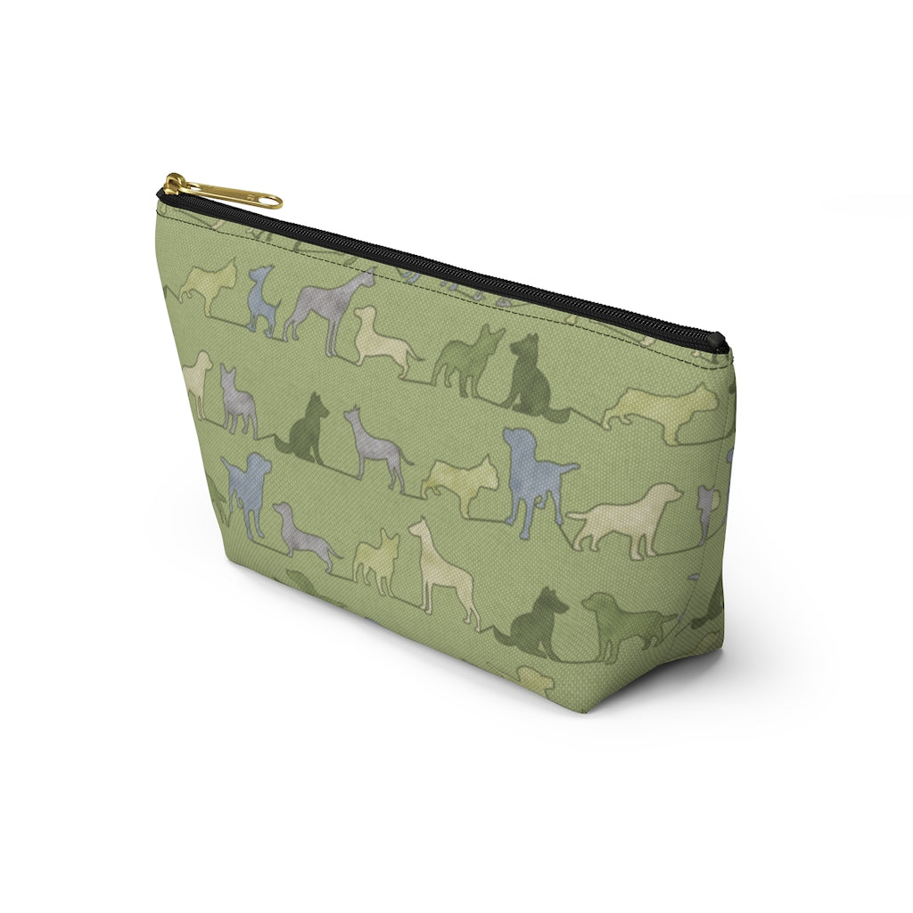 Dogs Accessory Pouch w T-bottom in Green