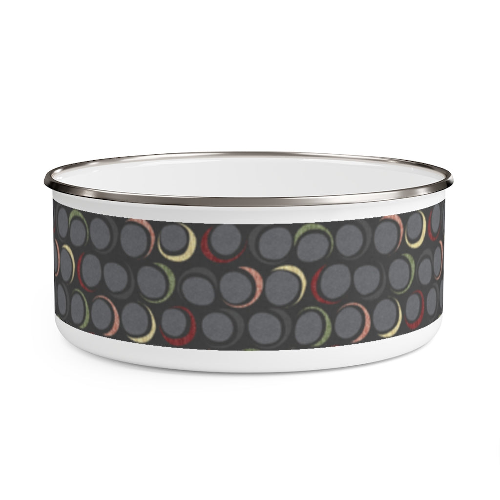 Over the Moon Enamel Bowl in Gray