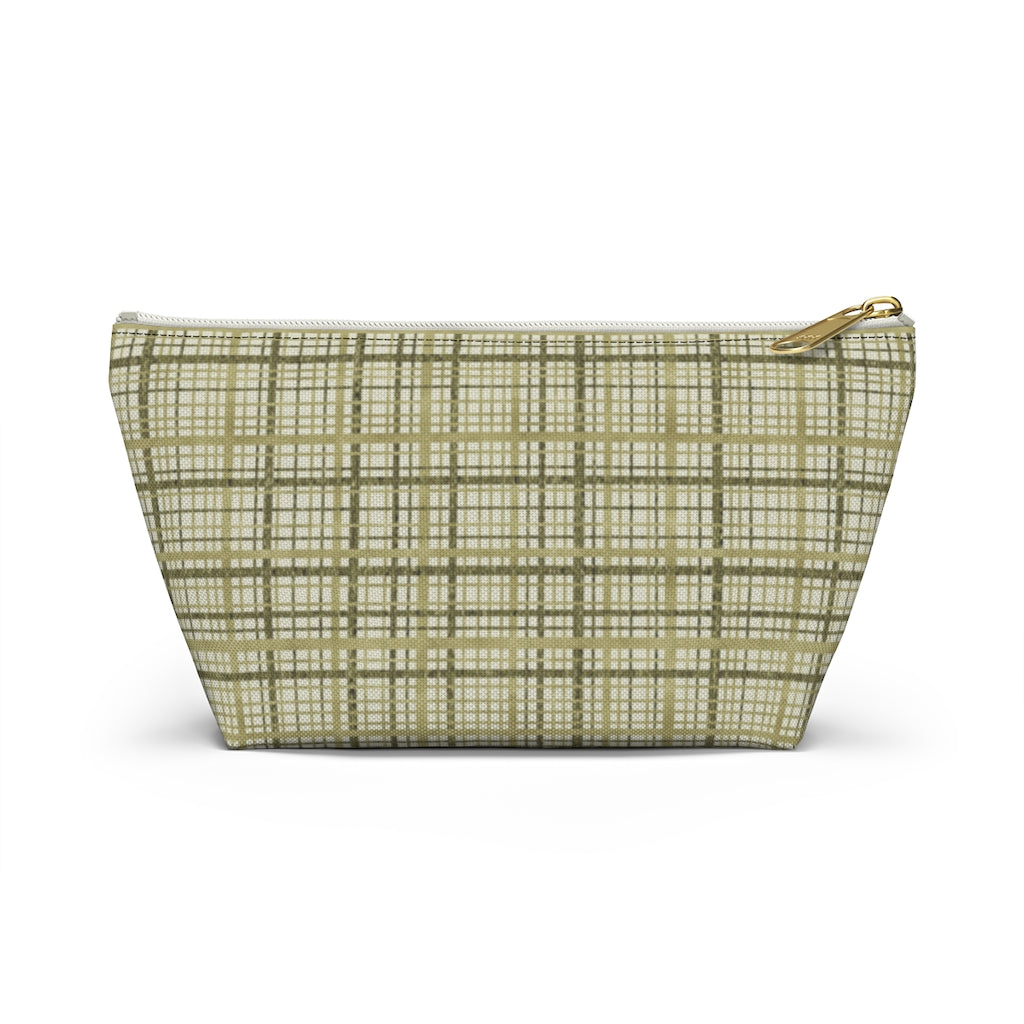 Rogers Tartan Accessory Pouch w T-bottom in Green