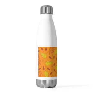 Tossed Leaves 20oz Insulated Bottle in Orange
