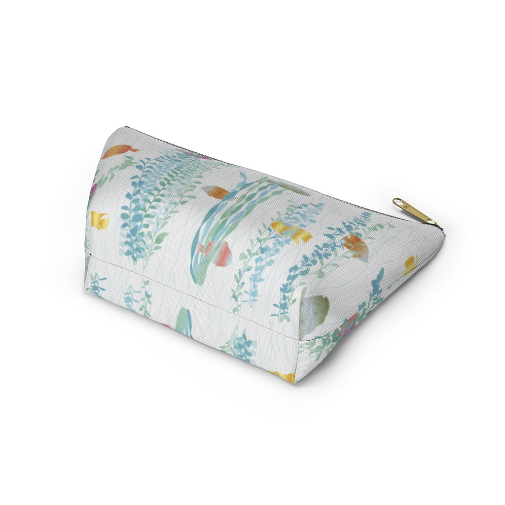 Aquarium Accessory Pouch w T-bottom in Aqua
