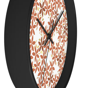 Snowbell Wall Clock in Coral