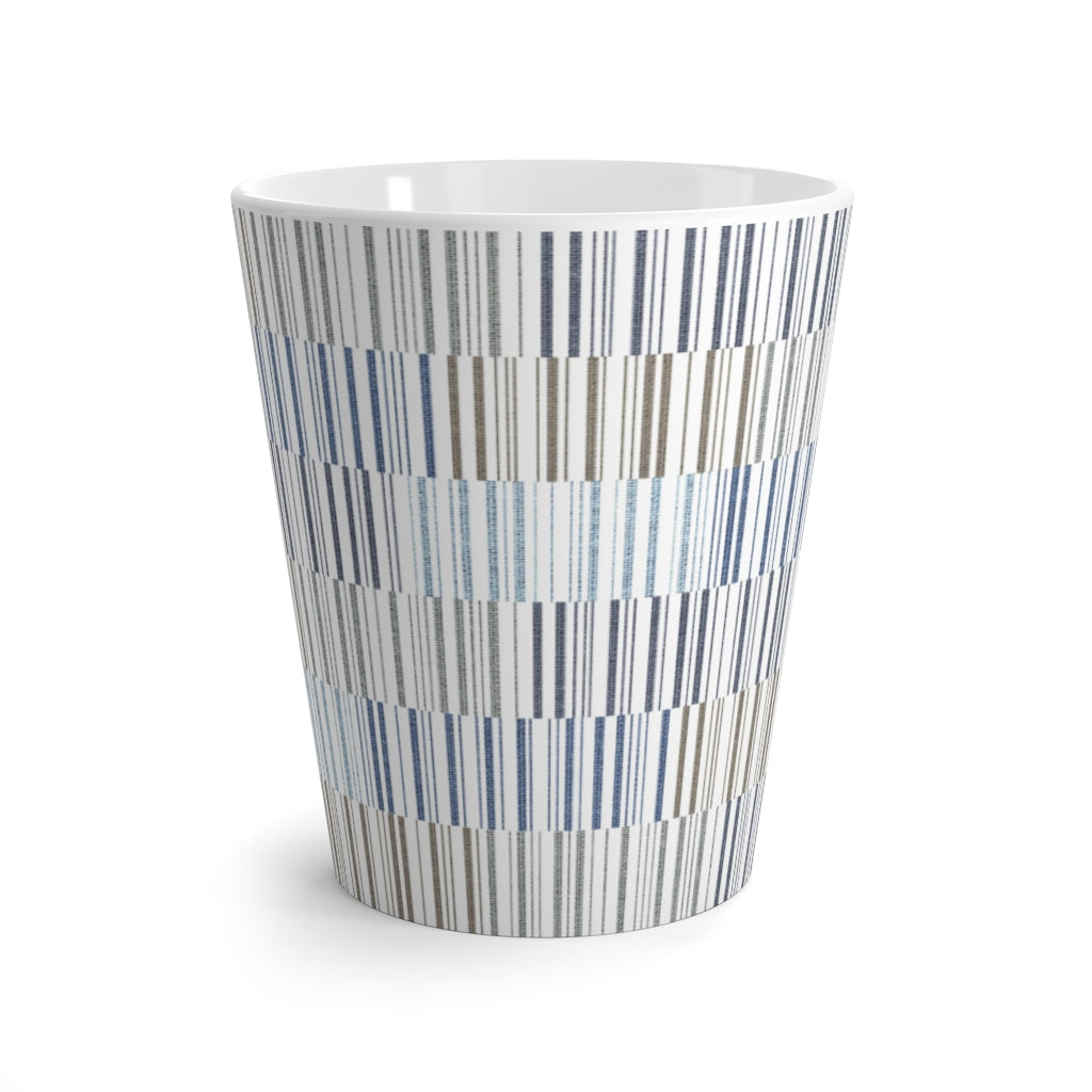 Traffic Code Latte Mug in Blue