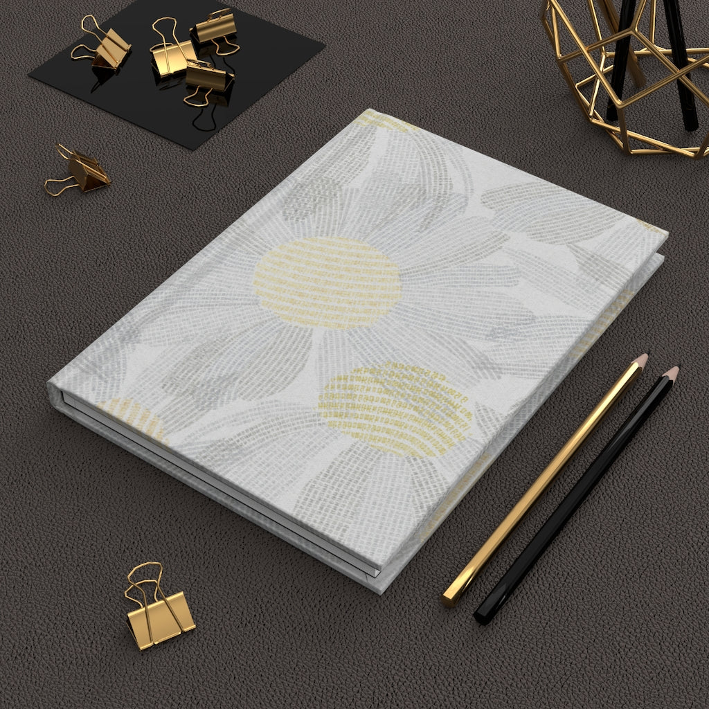 Daisy Chain Code Hardcover Journal Matte in Gray