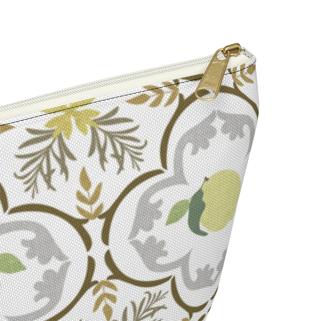Freshly Squeezed Accessory Pouch w T-bottom in Gold