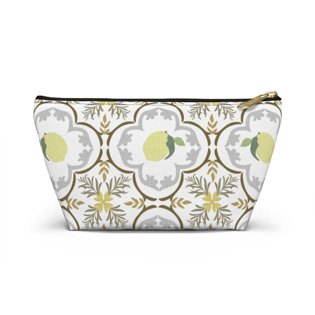 Freshly Squeezed Accessory Pouch w T-bottom in Gold