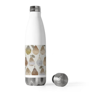 Watercolor Pears 20oz Insulated Bottle in Brown