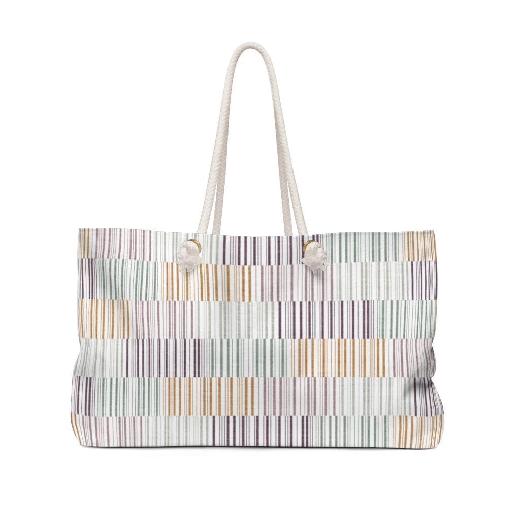 Traffic Code Weekender Bag in Purple