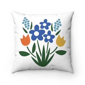 Bouquet Square Throw Pillow