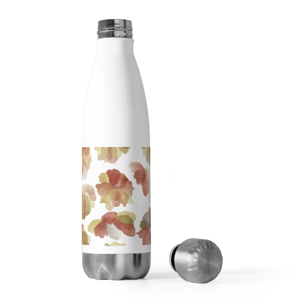 Watercolor Floral 20oz Insulated Bottle in Red