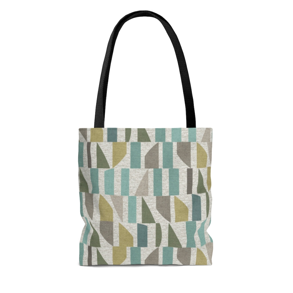 Frequency Code Tote Bag in Aqua
