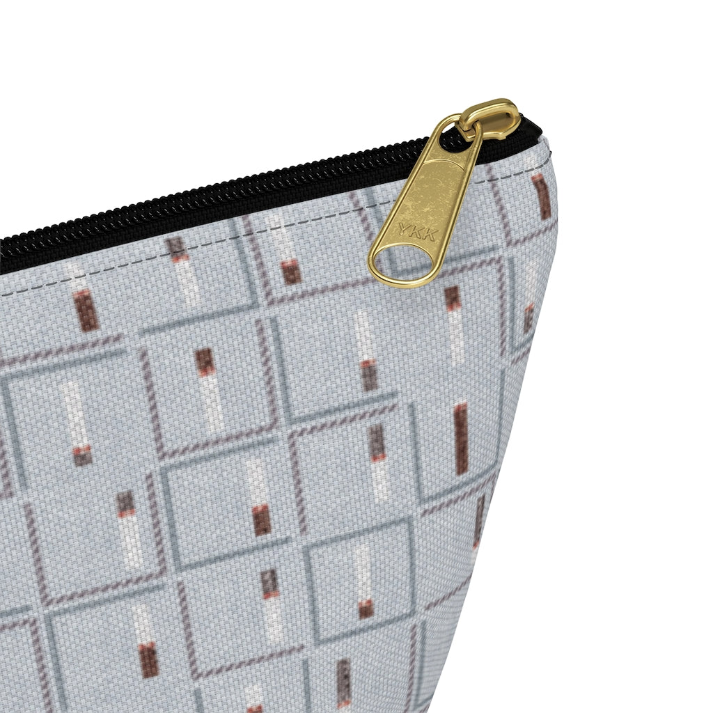 Pencil to Paper Accessory Pouch w T-bottom in Blue