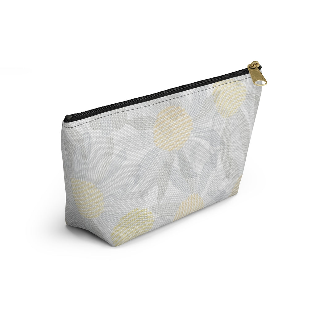 Daisy Chain Code Accessory Pouch w T-bottom in Gray