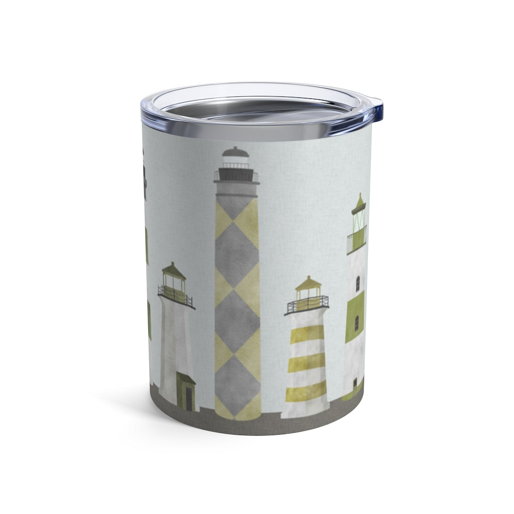 Lighthouses Tumbler in Green