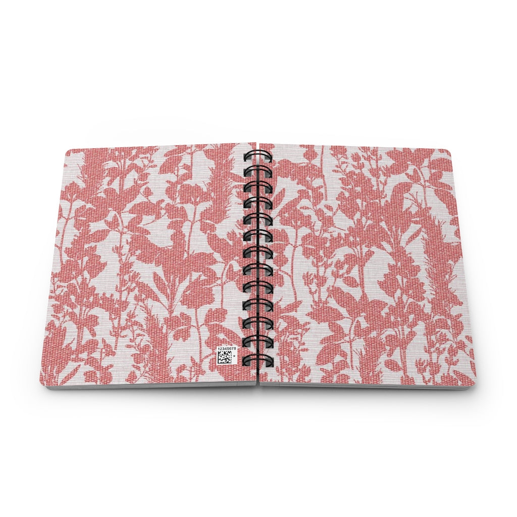 Coreglia Herbs Spiral Bound Journal in Pink