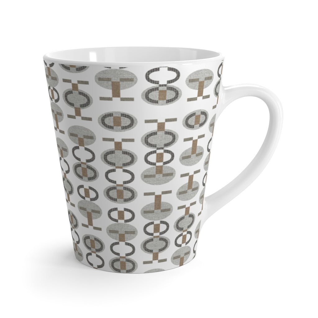 Telegraph Code Latte Mug in Gray