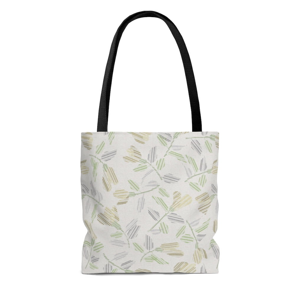 Riverbank Code Tote Bag in Green