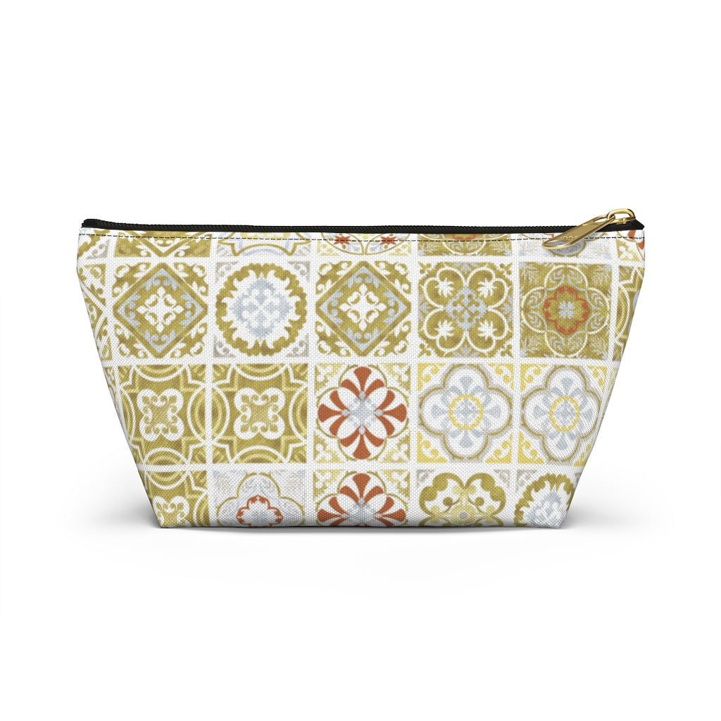 Seville Square Accessory Pouch w T-bottom in Gold