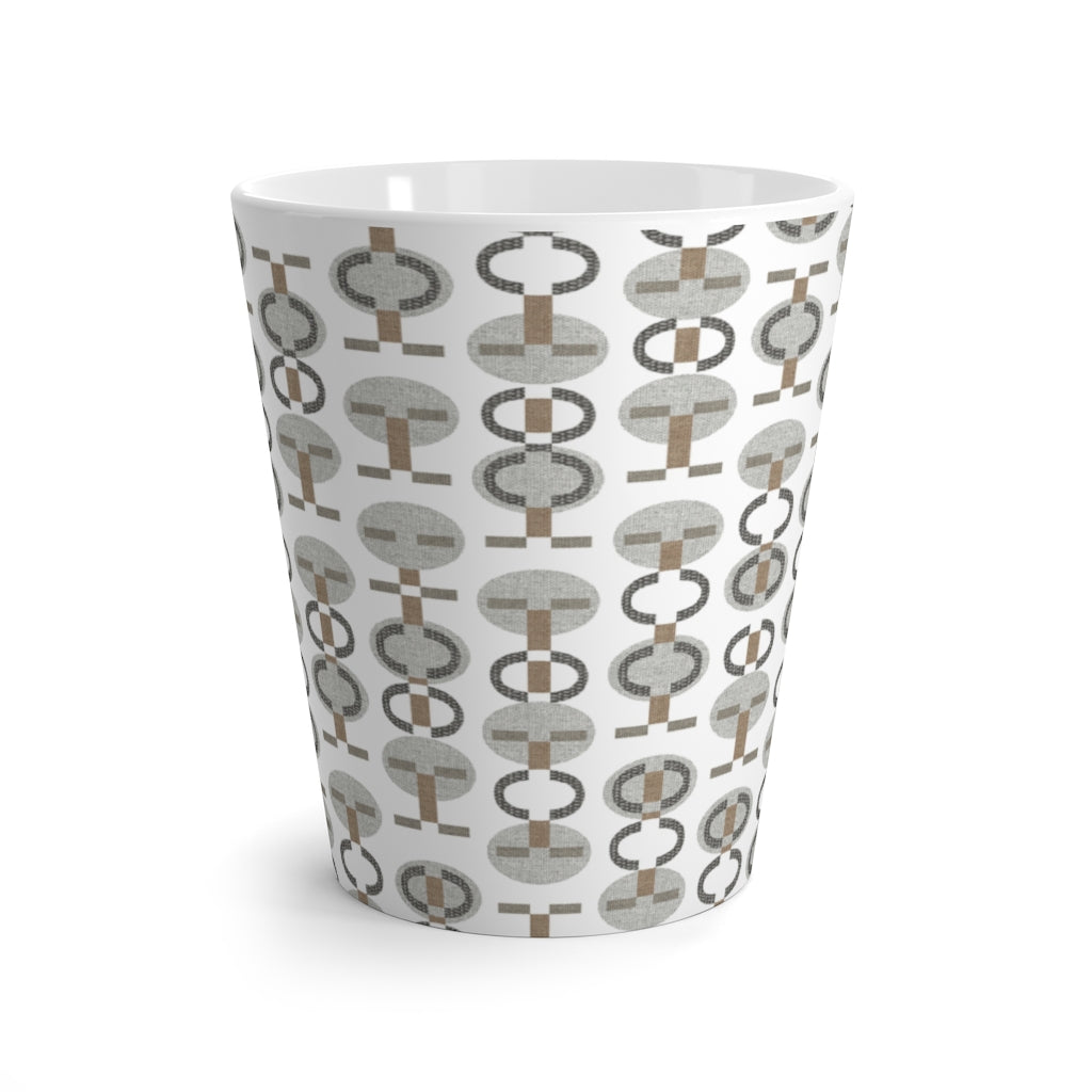 Telegraph Code Latte Mug in Gray