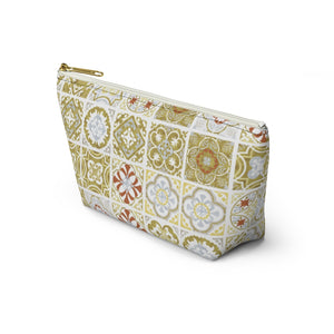 Seville Square Accessory Pouch w T-bottom in Gold