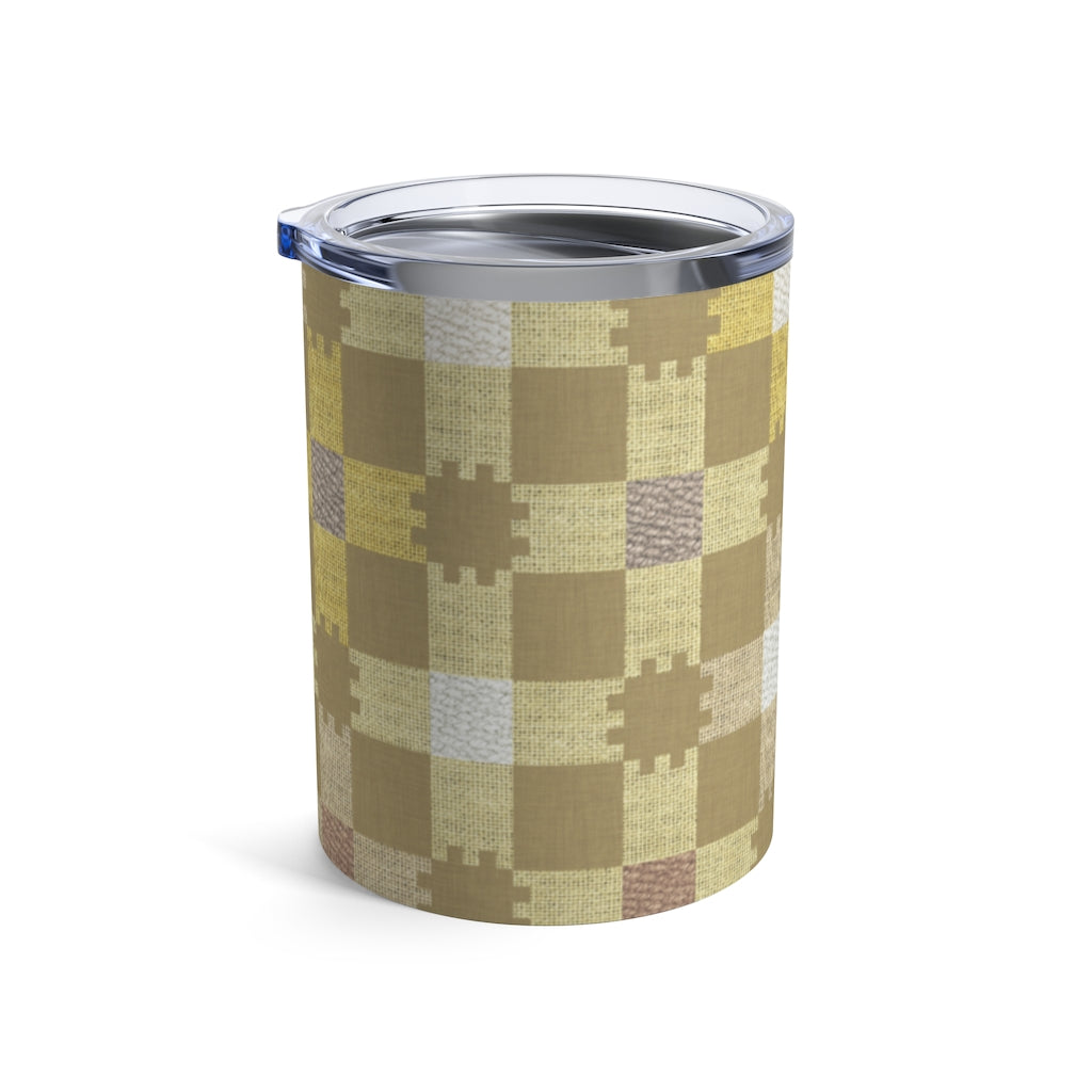 Plaid Check Tumbler in Yellow