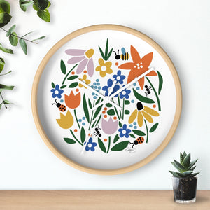 Flower Wreath Clock