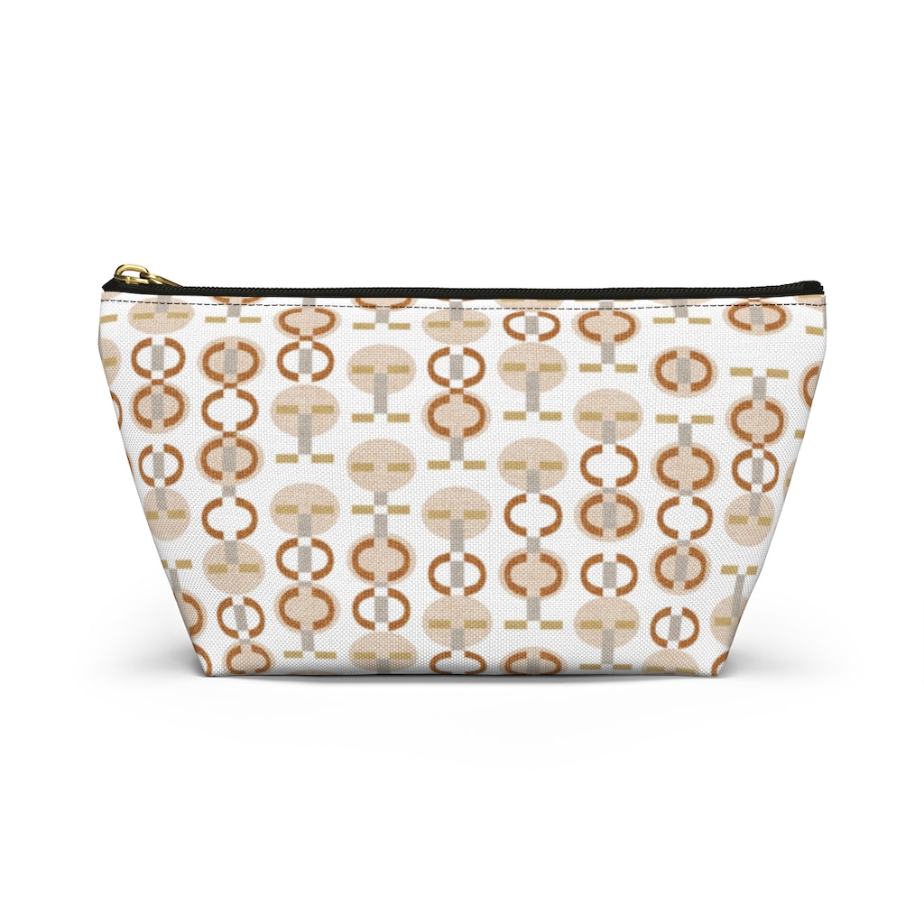 Telegraph Code Accessory Pouch w T-bottom in Orange