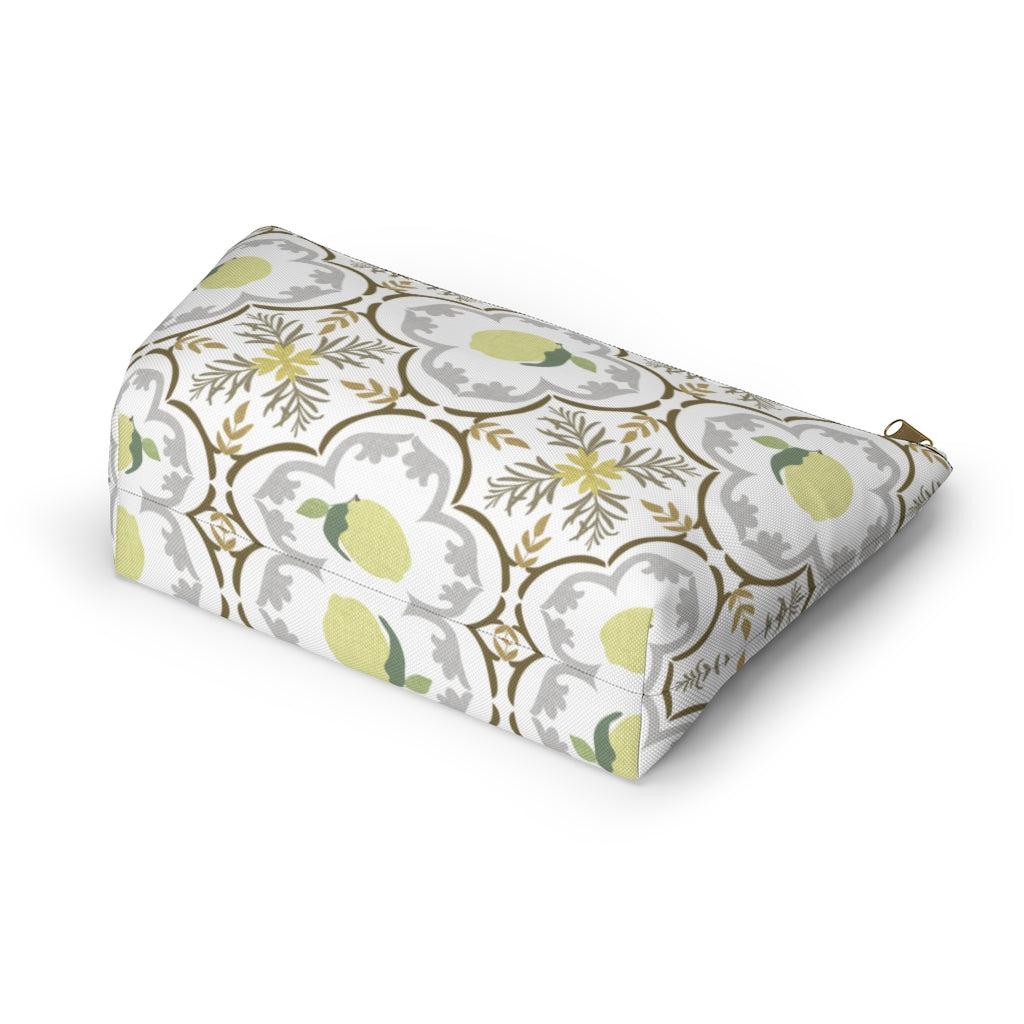 Freshly Squeezed Accessory Pouch w T-bottom in Gold